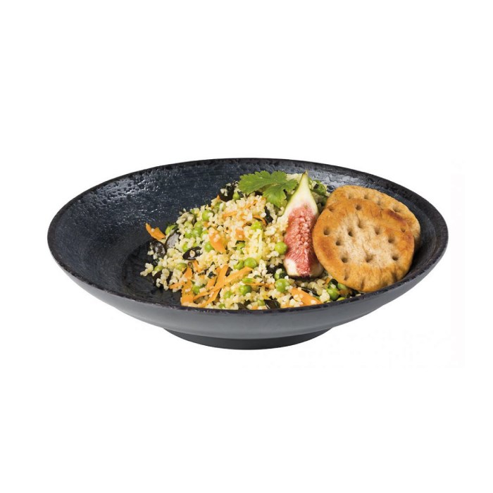 bowl DARK WAVE, diameter 22.5 cm, height 5 cm, melamine