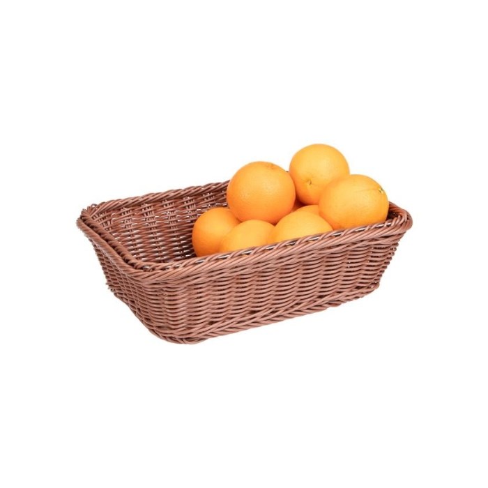 Poly-Rattan Basket GN 1/2,ca.32,5 x 26,5 cm, height 10cm