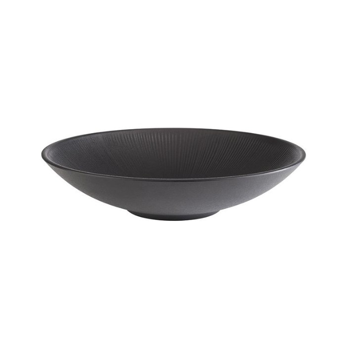 miska NERO, melamin, černá, pr. 30 cm, v. 7 cm