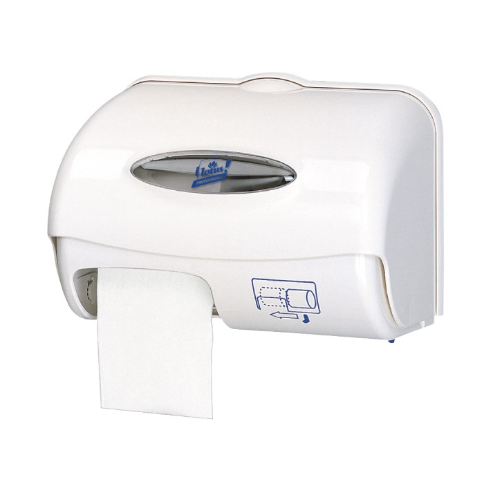Zásobník na toaletní papír COMPACT na 2 role, bílý.