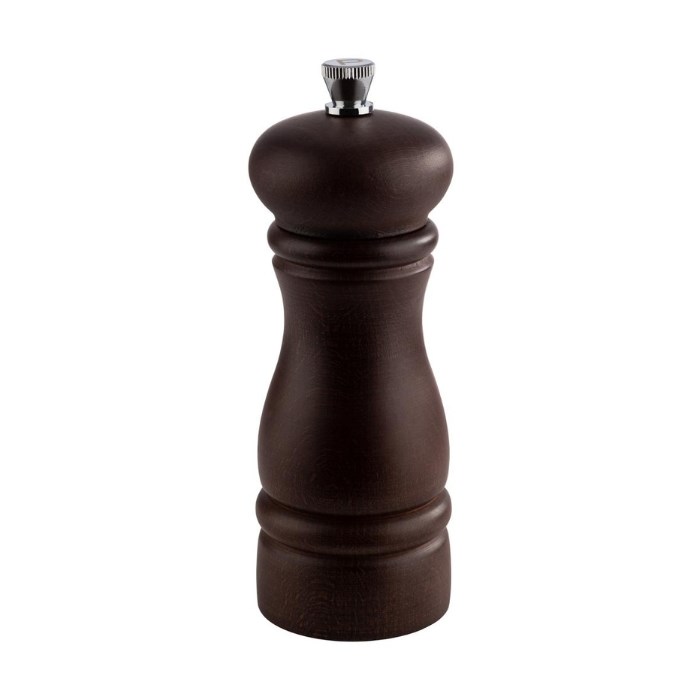 mlýnek na sůl ETERNAL, bukové dřevo, tmavý, pr. 5,5 cm, v. 15,5 cm