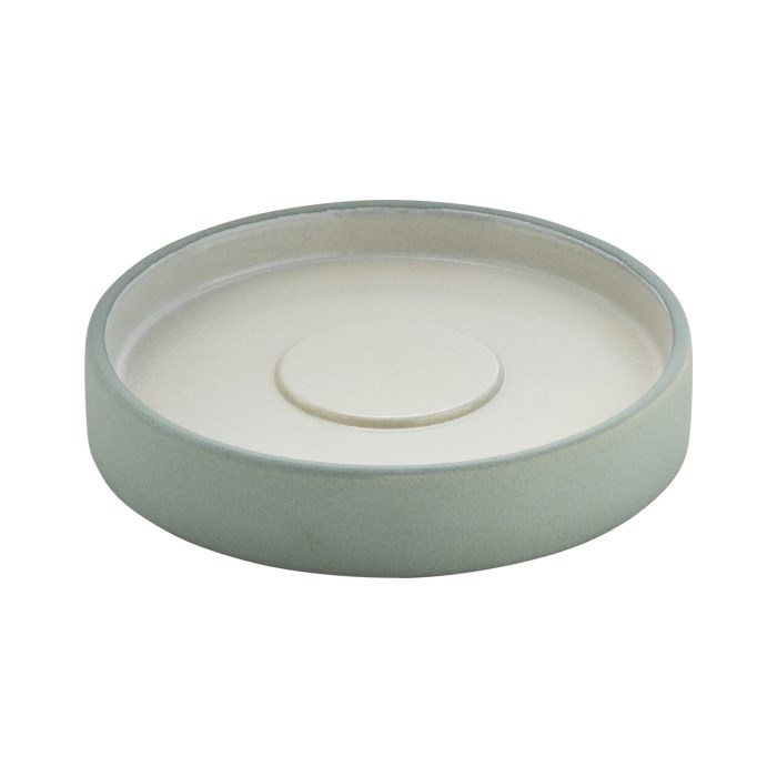 2in1 Plate/Saucer grey/white 16cm