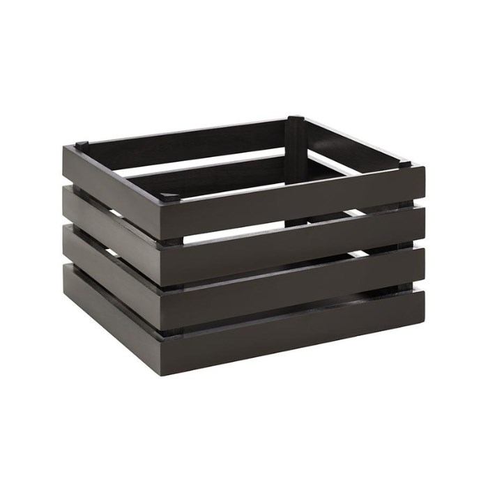 Dřevěný box SUPERBOX, GN 1/2, tmavé dřevo