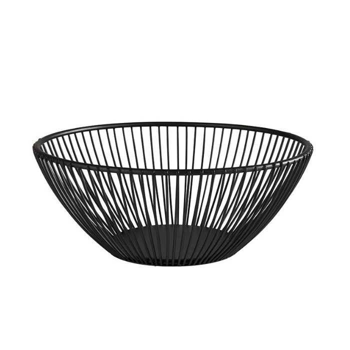 Košík SVART, 20 cm, kulatý, černý kov