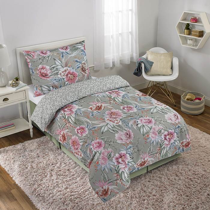 Ložní souprava TRENDY  pivoňka 140 x 200 + 70 x 90 cm