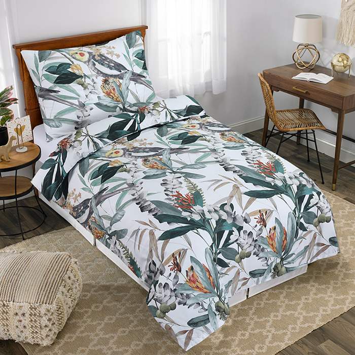 souprava ložní Premium 140x200+70x90 cm papoušci