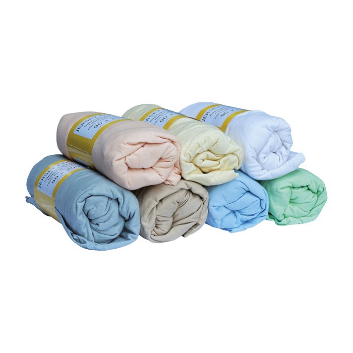 Prostěradlo JERSEY COMFORT, 90 x 200 x 22 cm, šedé, s gumou, 180g/m2, 100% bavlna