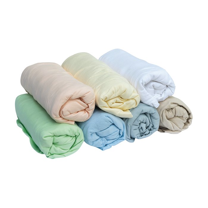Prostěradlo JERSEY COMFORT, 180 x 200 x 22 cm, 180g/m2, béžové, s gumou, 100% bavlna