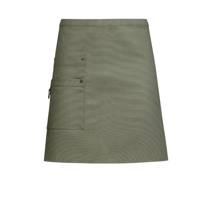 Bistro apron canvas 77x45 cm olive green