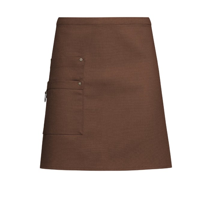Bistro apron canvas 77x45 cm rust brown