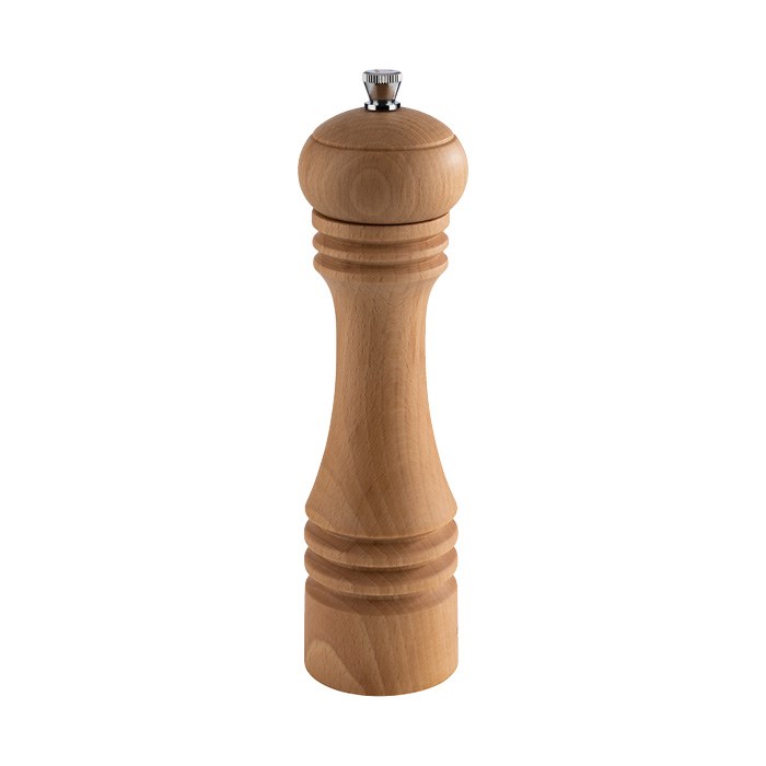 mlýnek na pepř ETERNAL, bukové dřevo, světlý, pr. 6 cm, v. 23 cm