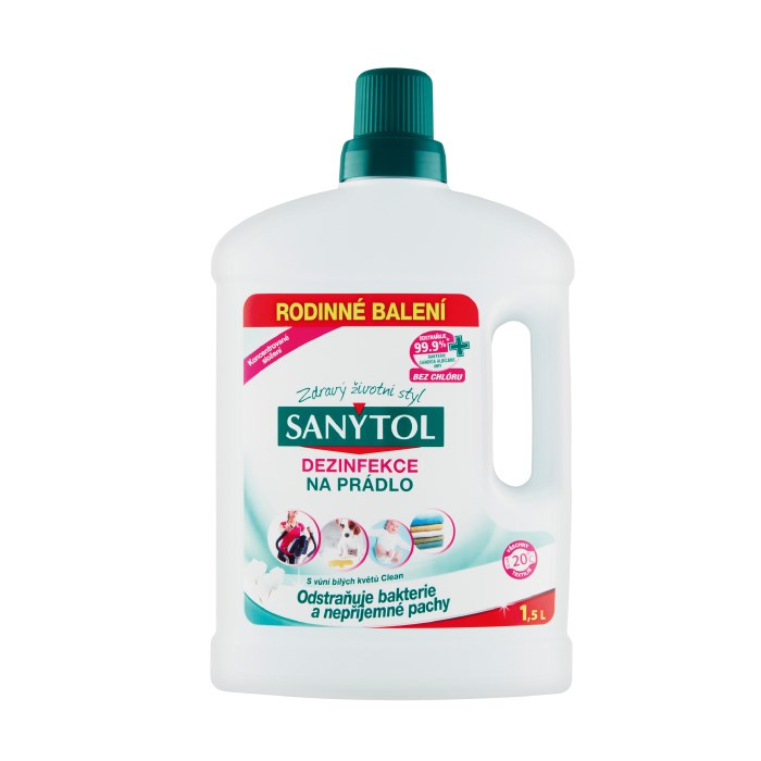 Sanytol 1,5 l dezinfekce na prádlo bílé květy