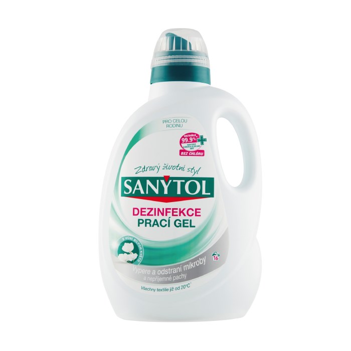 Sanytol 1.7 l dezinfekční prací gel bílé květy 34 pracích dávek
