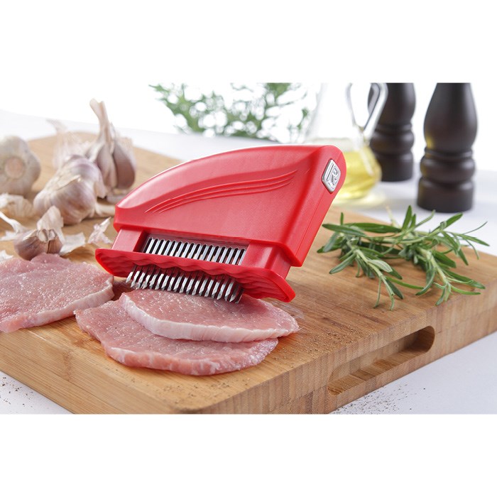 meat tenderizer 51 blades, Red, 4,2x15x11,8mm