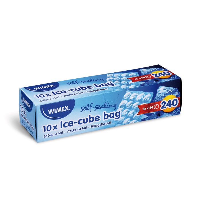ice cube bags 24 cubes (10 pieces)