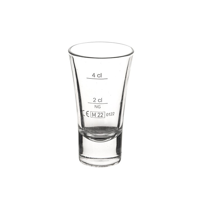 Panák CHEERIO 60 ml s cejchem 2 cl a 4 cl