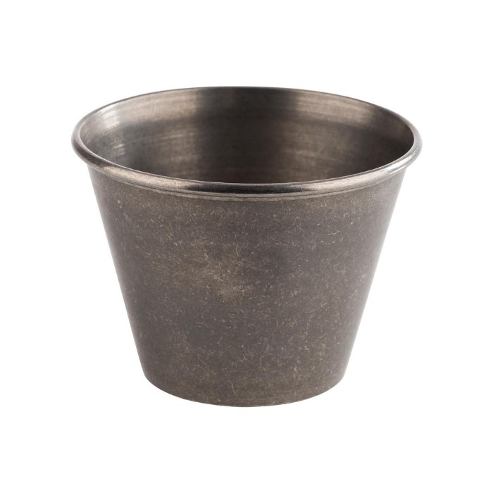 sada misek na dip průměr 6,5cm výška 4,5cm 6ks nerez šedá