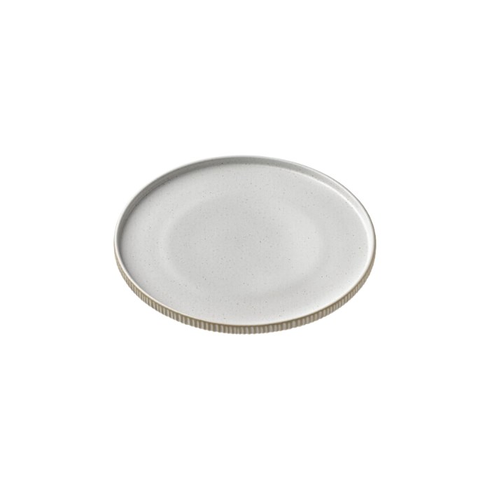 Nara plate round flat white 21cm