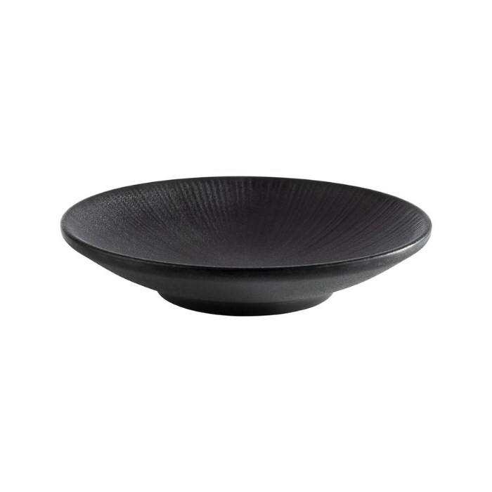 Talíř NERO, 15 cm, černý melamin