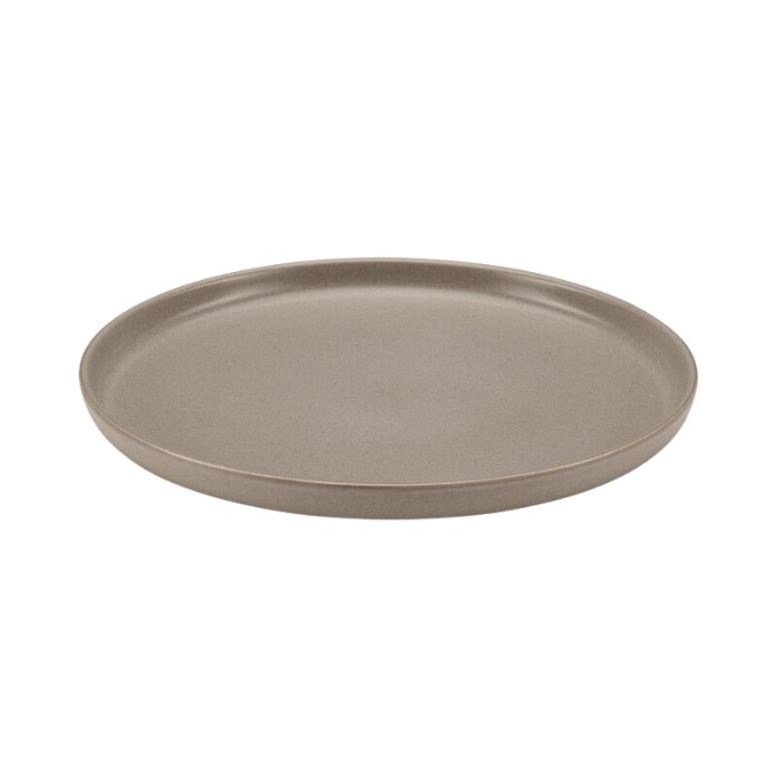Plate flat round sand 28cm