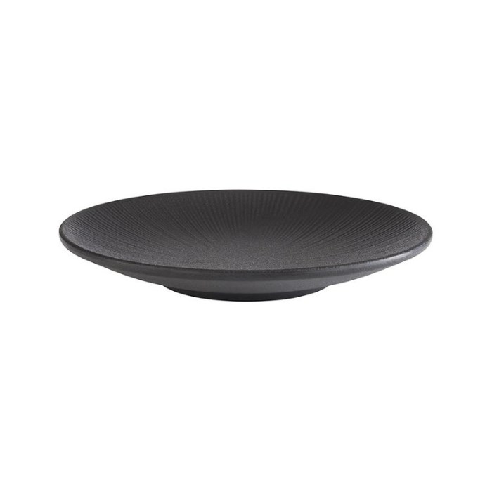 talíř mělký Nero 21 cm melamin černý