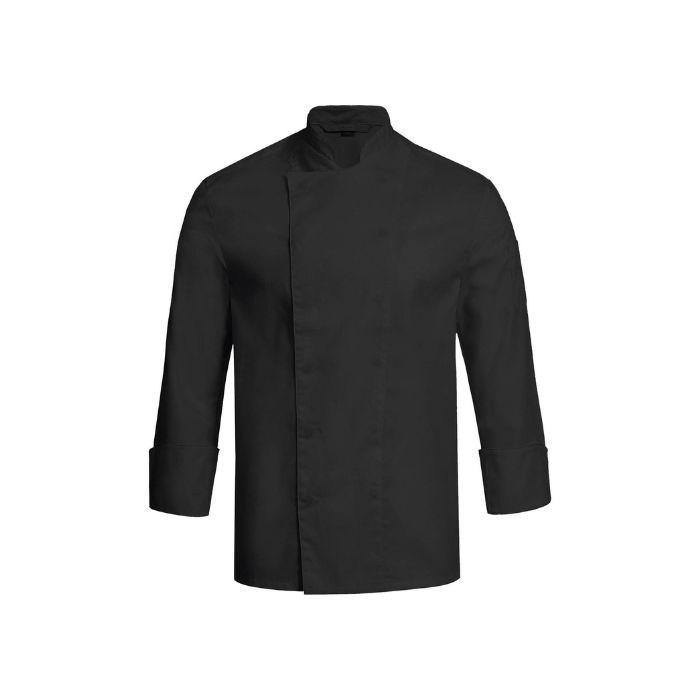 chef´s jacket men´s, concealed buttons, regular fit, s.XXL black