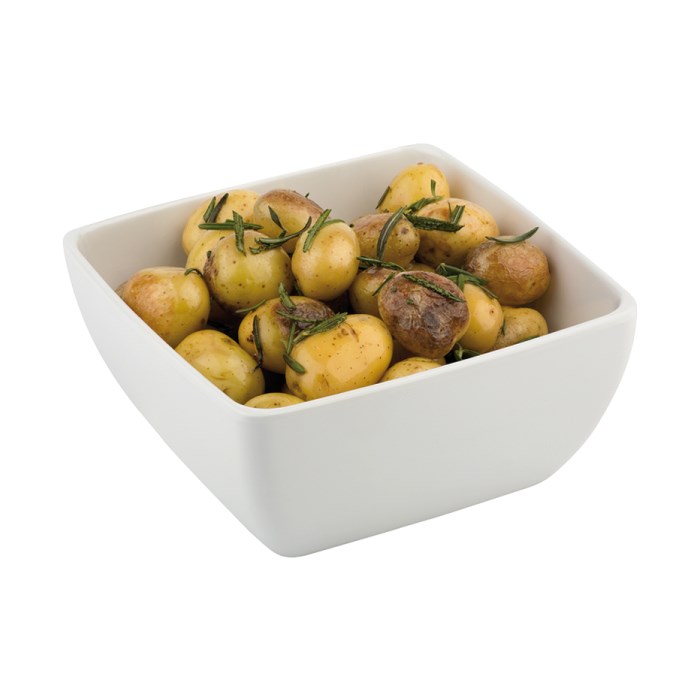 PURE melamine round bowl, white