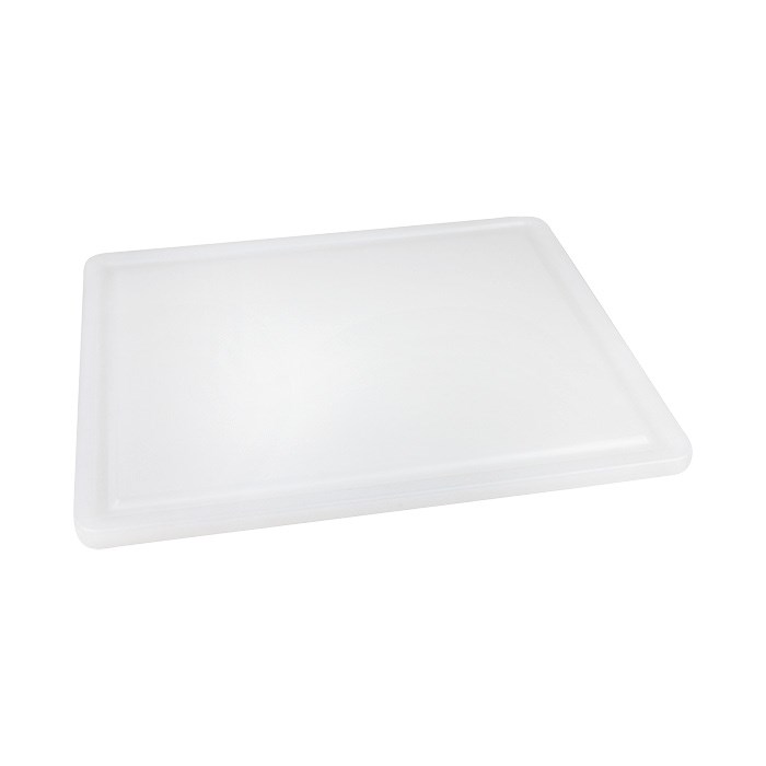 board GN 1/2 32.5x26.5x1.2 cm white plastic with groove