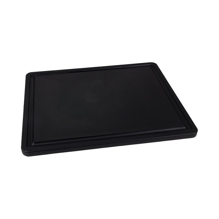 board GN 1/2 32.5x26.5x1.2 cm black plastic with groove