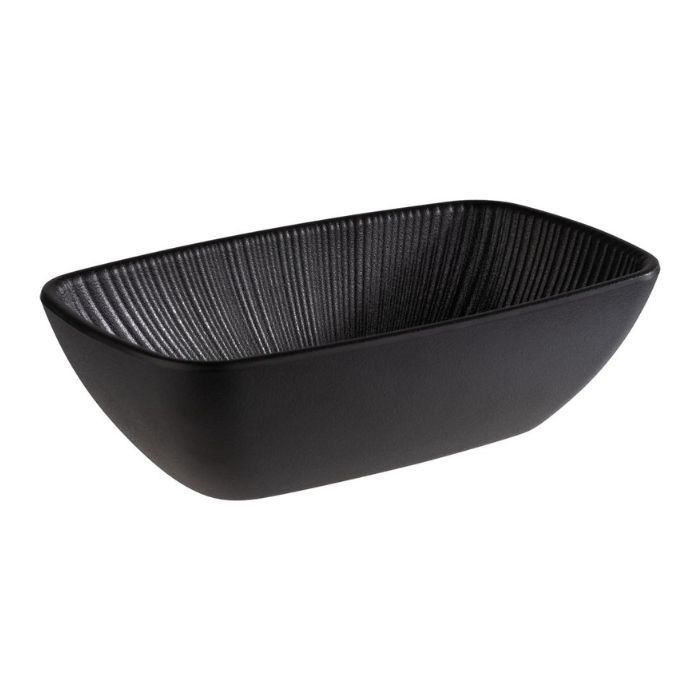 NERO melamine bowl 17,6 x 10,8 cm, black