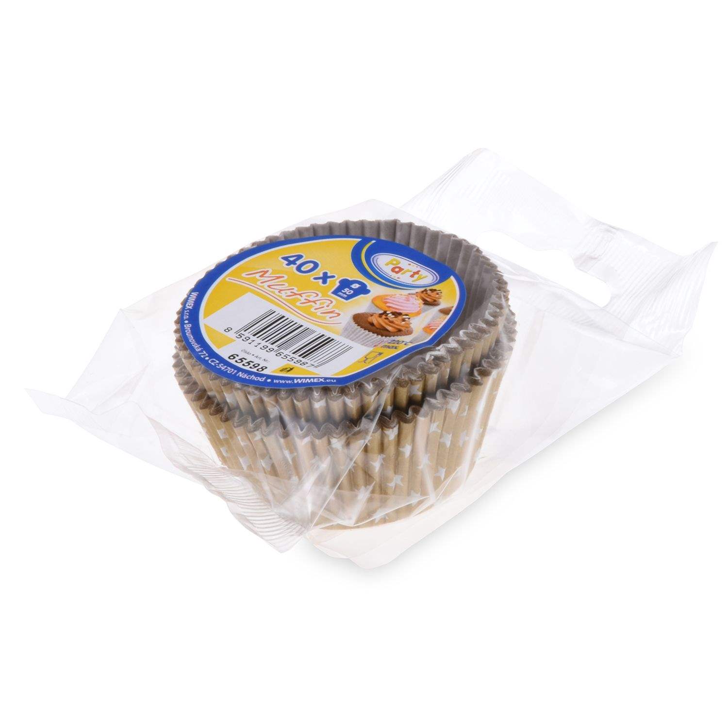 baking cups paper 50x30 mm 40 pcs stars