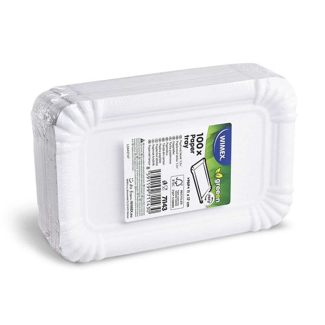 Paper plate 10x17 cm