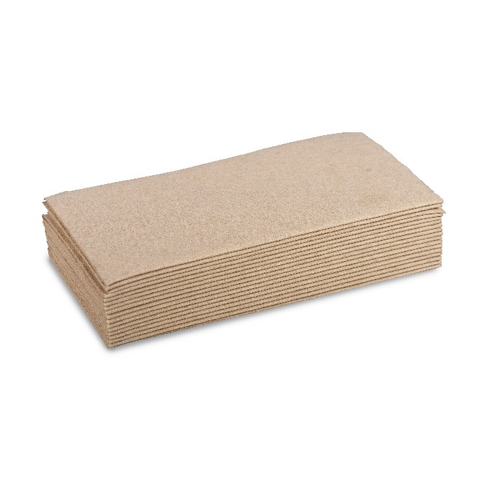 ubrousky 39x39/1000ks 2-vr.hnědé recykl, Exclusive (P2P), skládání 1/8