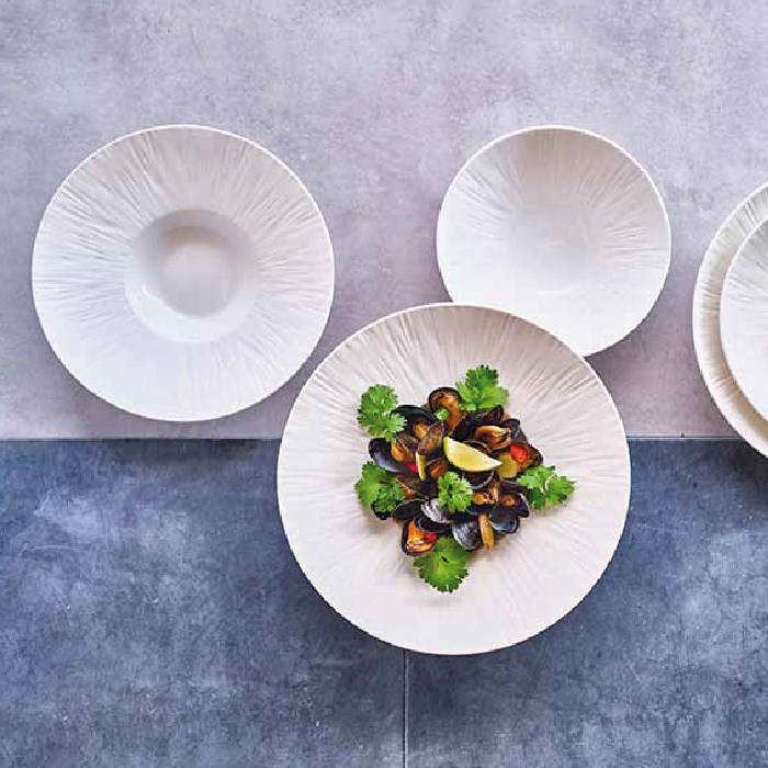 PURE WHITE pasta plate, 24 cm