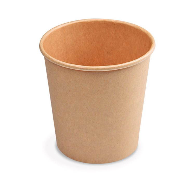 Kraft paper cup 110ml XS / 50 pcs (dia. 62mm)