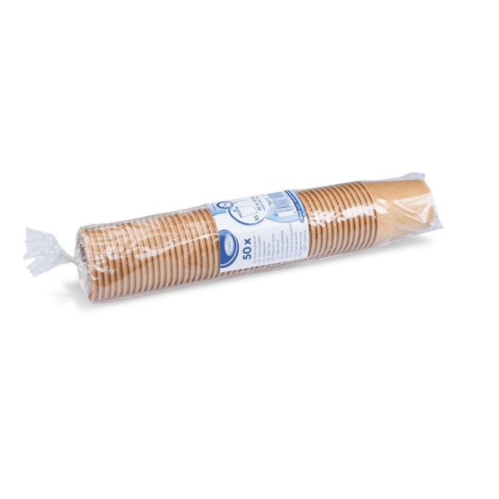 Kraft paper cup 110ml XS / 50 pcs (dia. 62mm)