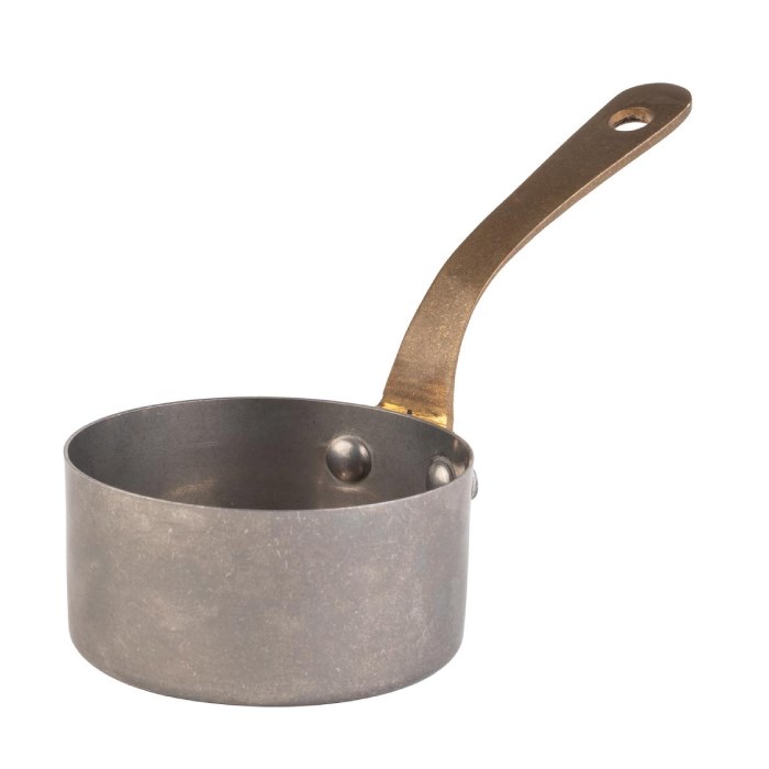 Serving pan VINTARA, 7cm, 0.12l, stainless steel, rustic look