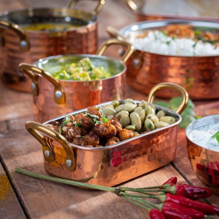 Serving pot MUMBAI 0.60 l stainless steel / copper
