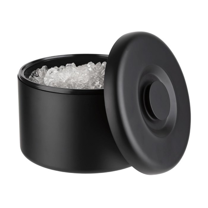 nádoba na led ARCTIC 6l s víkem černá mat alu