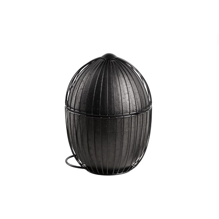 Koš na vejce  23 x 23 cm černý
