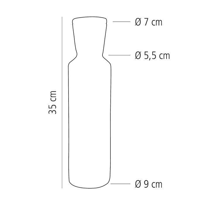 LINES glass carafe with lid 1.5 l