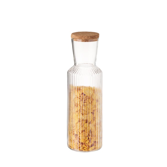 LINES glass carafe with lid 1 l