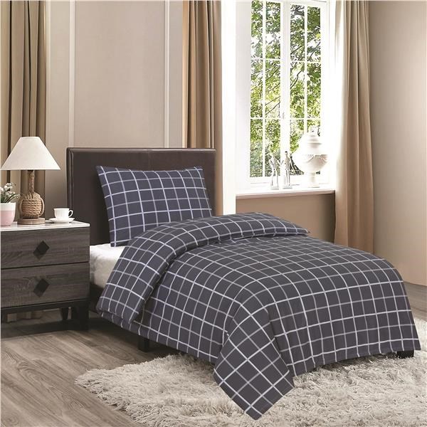 Bedding set - gray cube, 140 x 200 + 70 x 90 cm