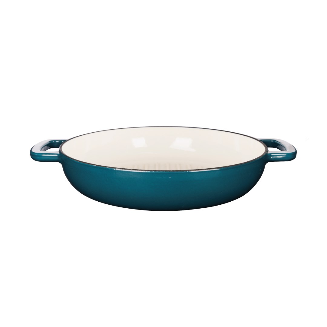 FONTESTIC grill pan green heron D28xH6cm cast iron NS