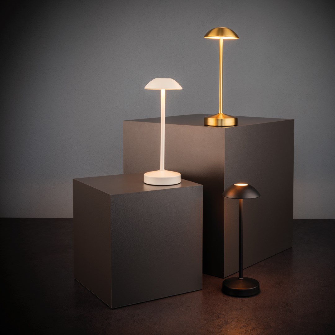 lampa stolní Alva zlatá, výška 20,5 cm