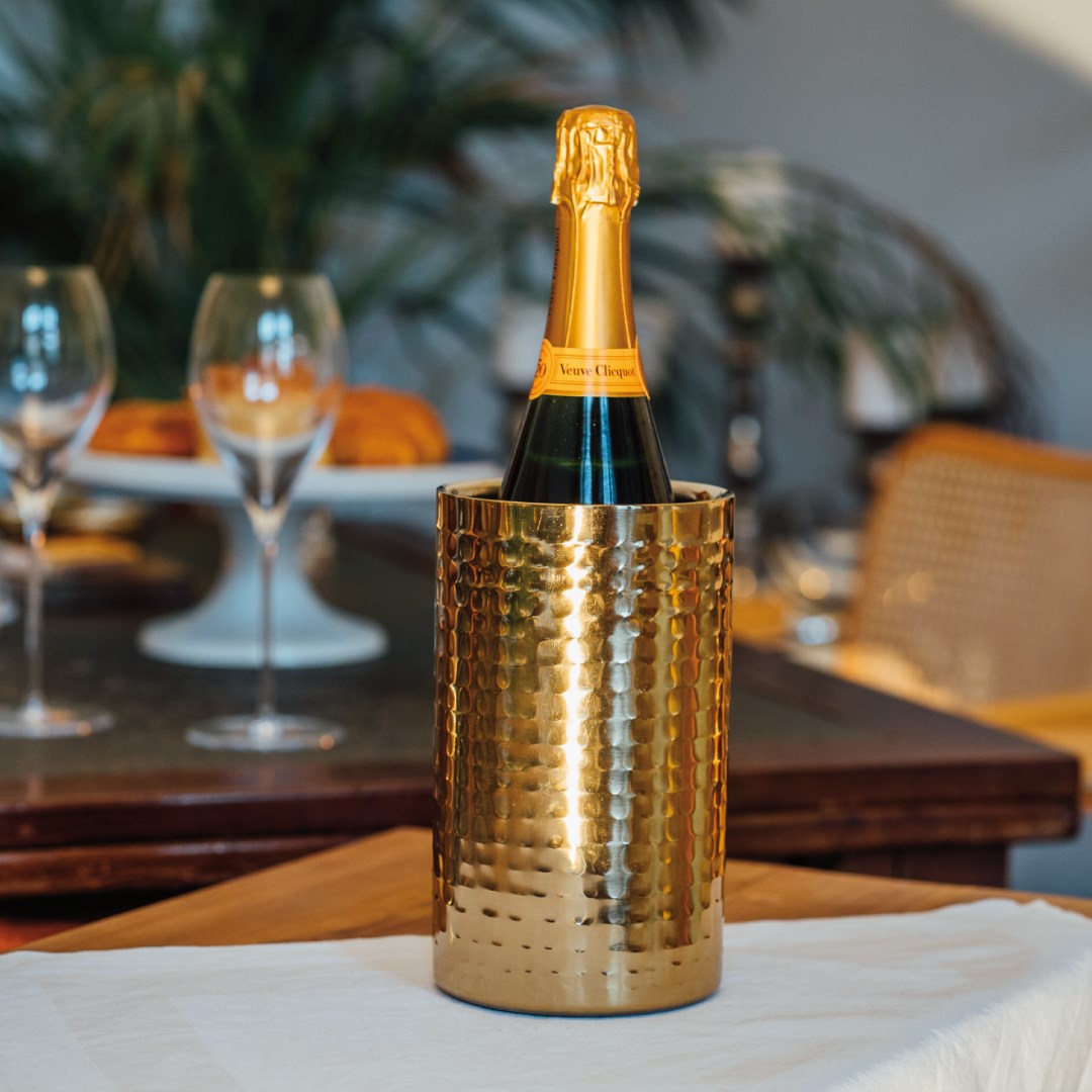 Chladič na láhve GOLD pr.12cm