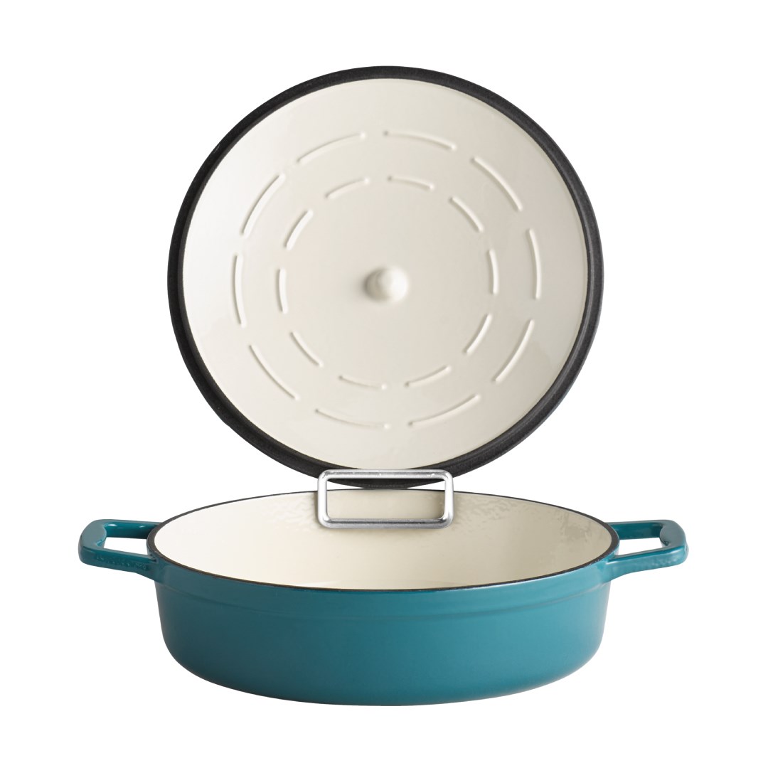 Litinový pekáč s poklicí 5 STARS, 28 x 28 cm, 3 l modrý