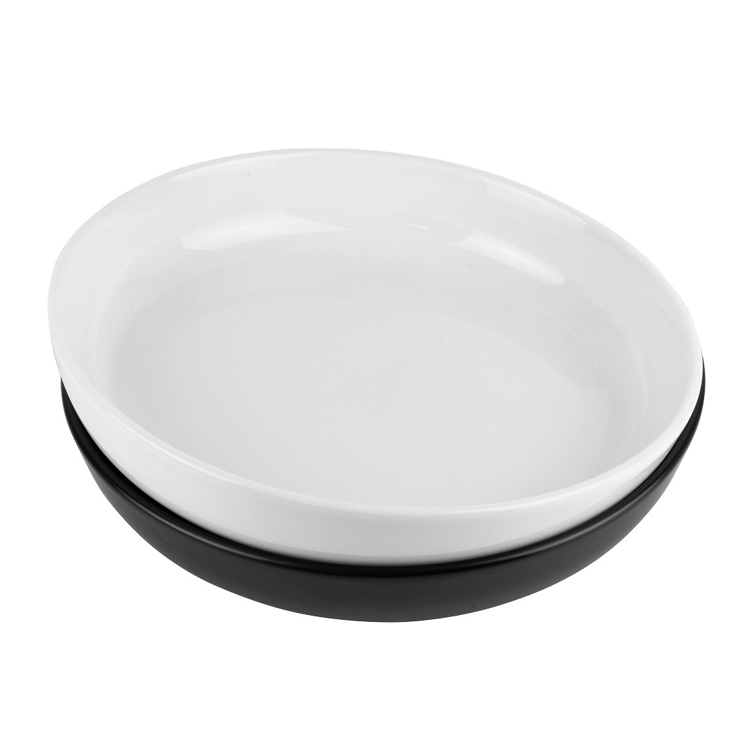 Future plate half-deep 24 cm white