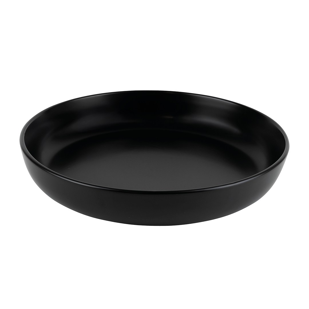 Future plate half-deep 24 cm black
