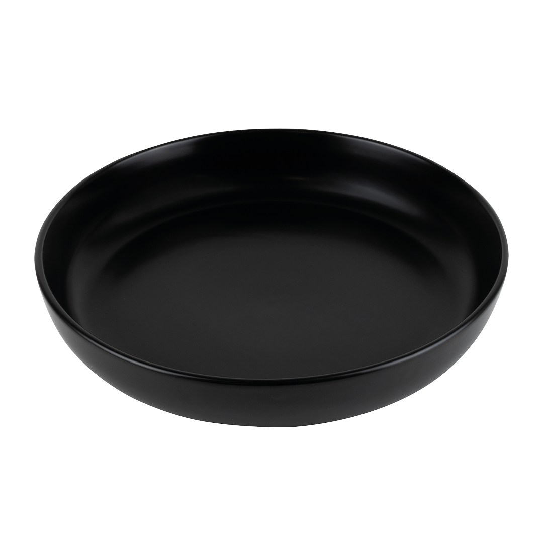 Future plate half-deep 24 cm black